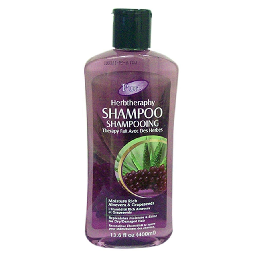 Shampoo With Aloe Vera and Grapeseeds(400ml) (Pack of 3) By Purest Image 1