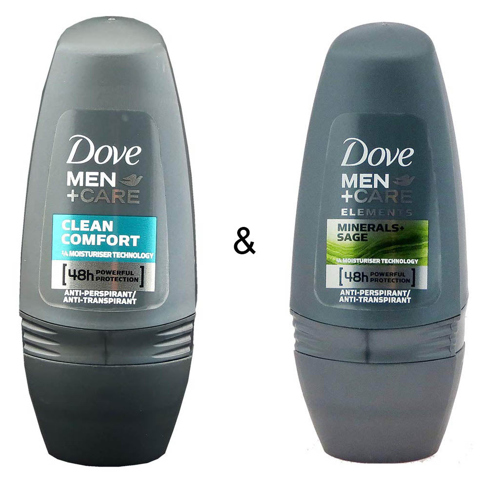 Roll-on Stick Clean Comfort 50ml by Dove and Roll-on Stick Mineral and Sage by Dove Image 1