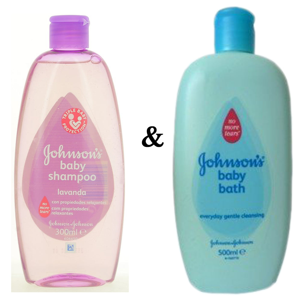 Johnsons Shampoo 300Ml Relax and JohnsonS Baby Bath 500Ml (1000Ml Bath) Image 1