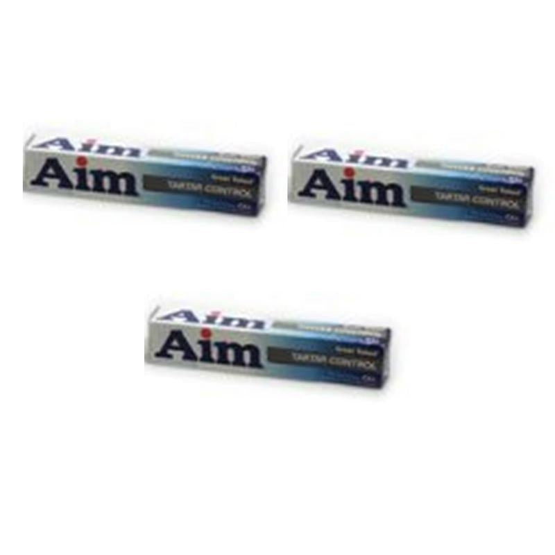 Aim Gel Toothpaste Tartar Control - 6 oz (Pack of 3) Image 1