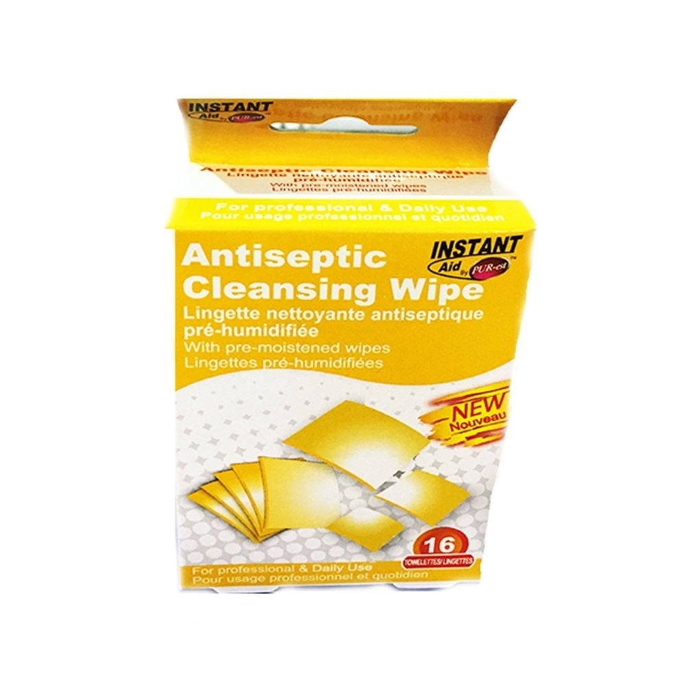 Instant Aid- Antiseptic Cleansing Wipe (16 In 1 Pack) (Pack of 3) By Purest Image 1