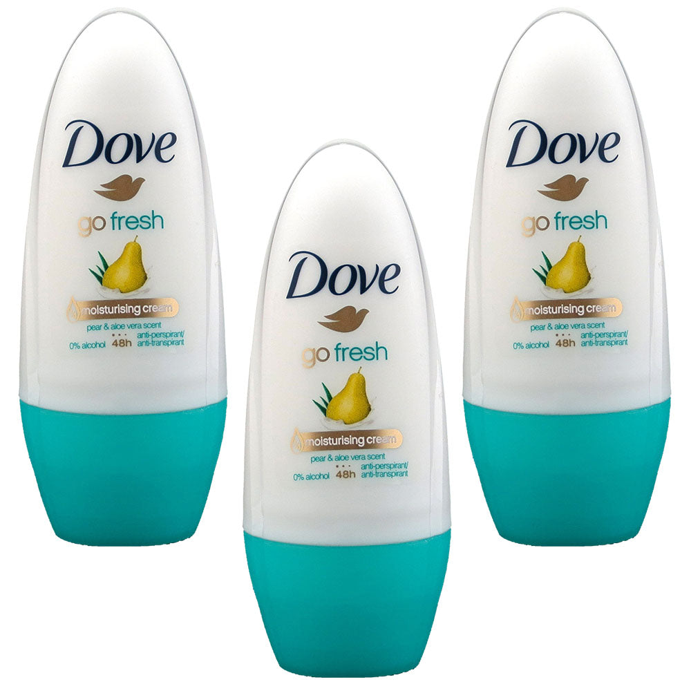 Dove Roll-on Stick Go Fresh Pear and Aloe 50 ml (Pack of 3) Image 1