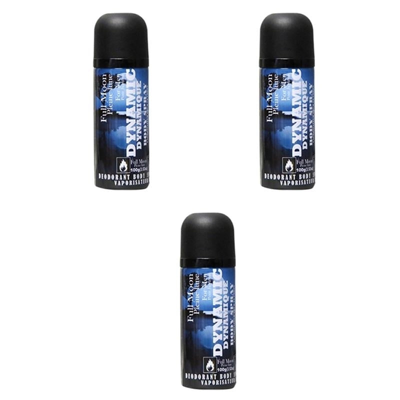 Dynamic Full Moon Body Spray For Men(100g) (Pack of 3) Image 1