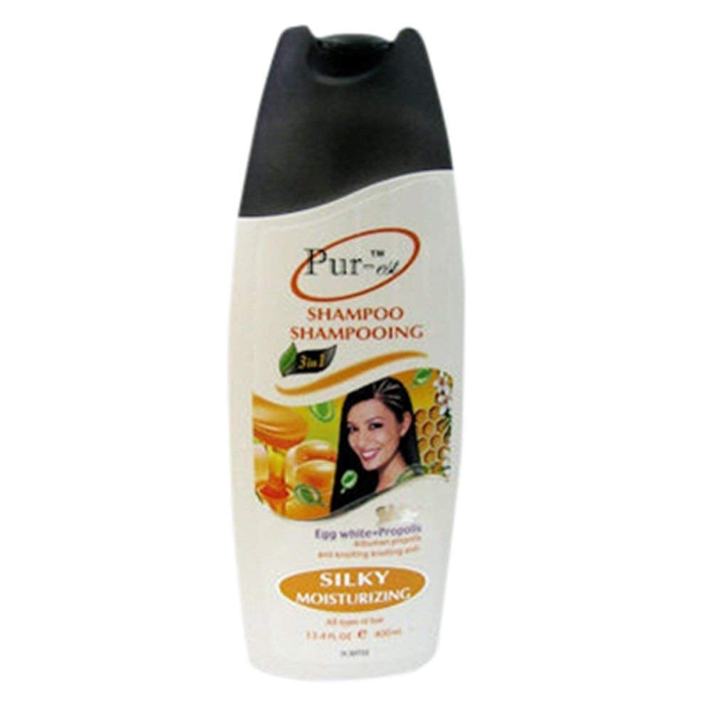 Silky Moisturizing Shampoo With Egg White+Propolis 400ml (Pack of 3) By Purest Image 1