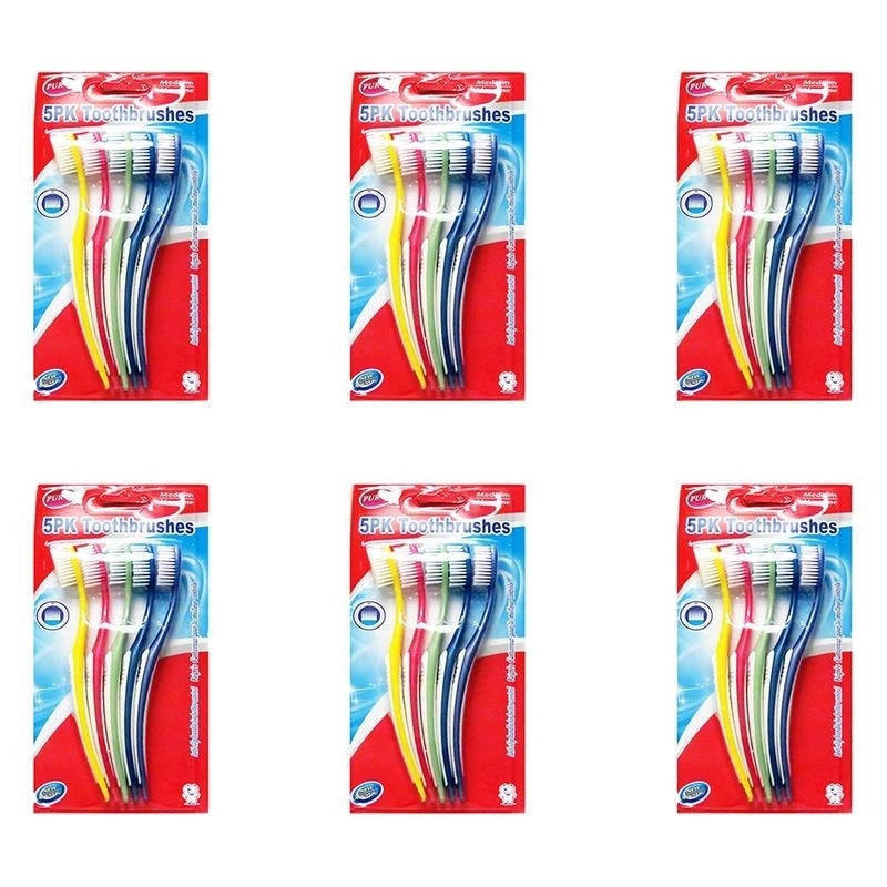 Toothbrush 5 In 1 Pack (Pack of 6) By Purest Image 1