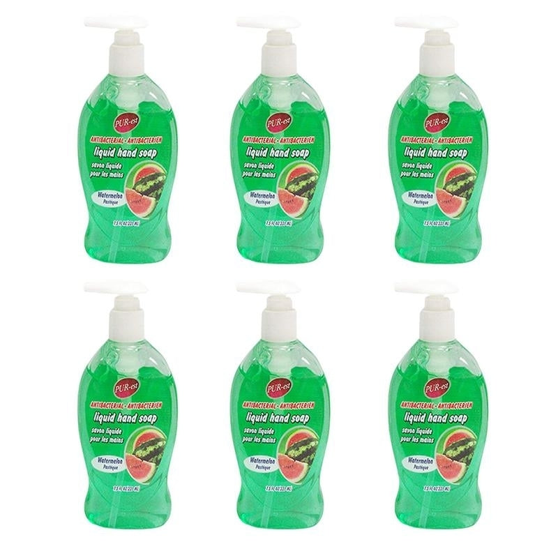 Antibacterial Hand Soap With Watermelon(221ml) (Pack of 6) By Purest Image 1