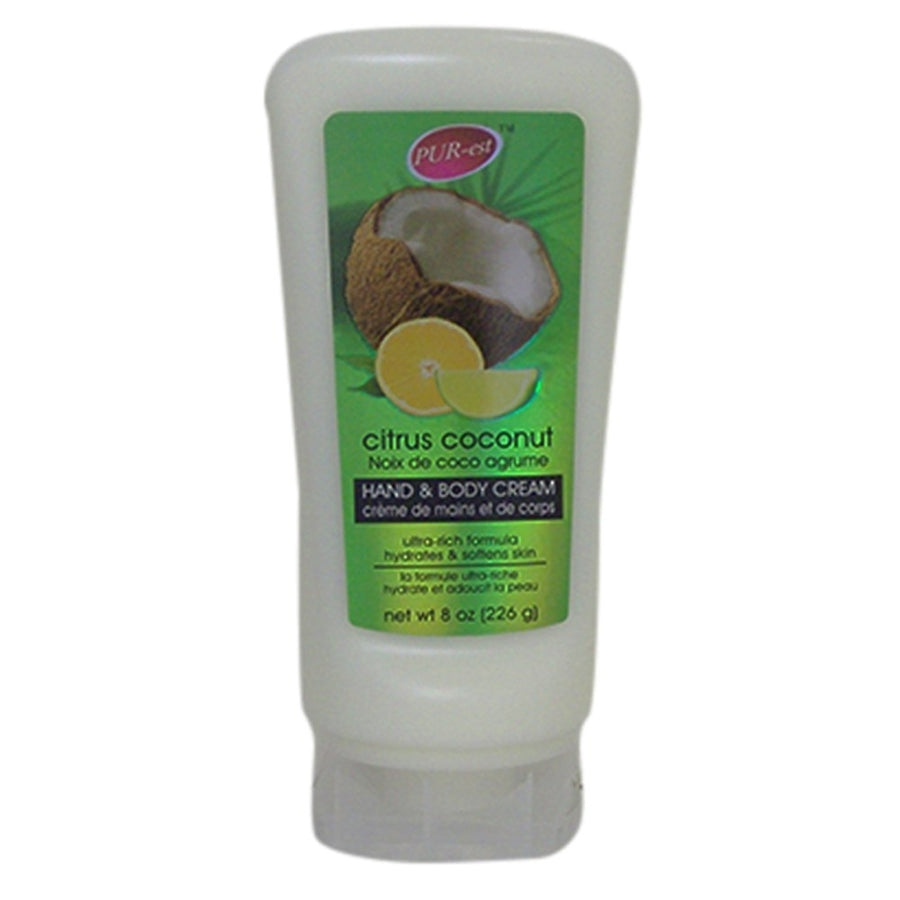 Citrus Coconut Hand and Body Cream (226g) 310068 By Purest Image 1