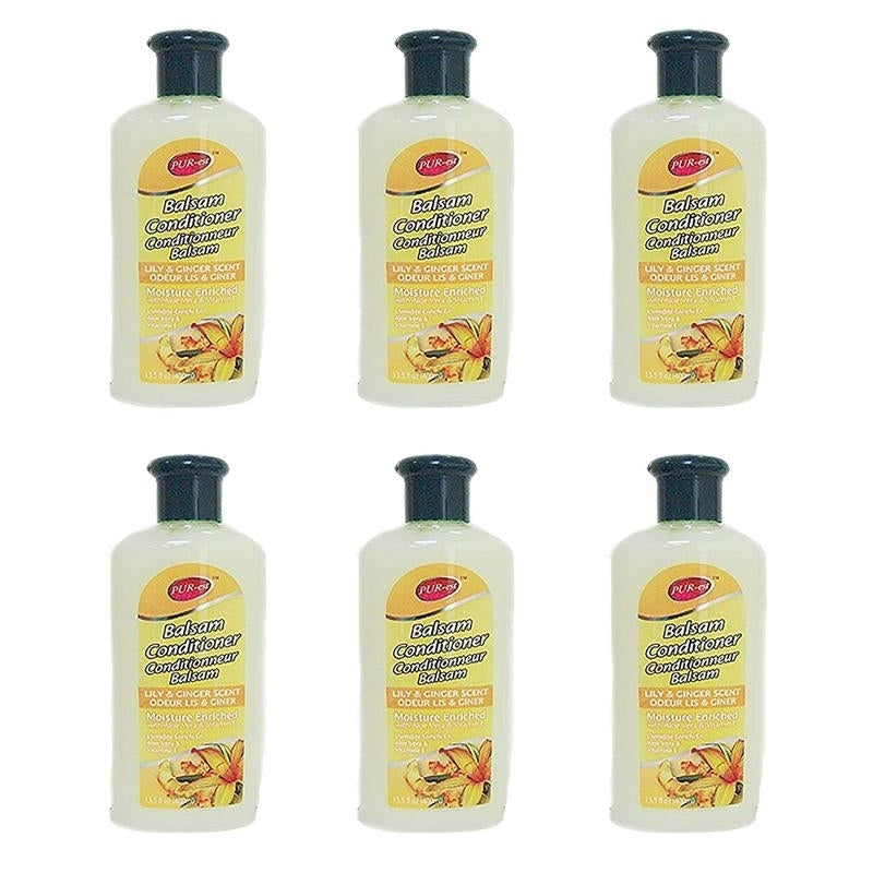Balsam Conditioner With Lily and Ginger Scent(400ml) (Pack Of 6) By Purest Image 1
