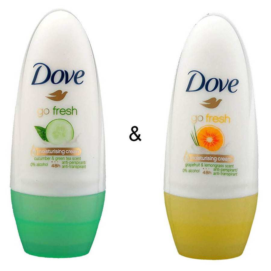 Roll-on Stick Go Fresh Cucumber 50 ml by Dove and Roll-on Stick Go Fresh Grapefruit 50 ml by Dove Image 1
