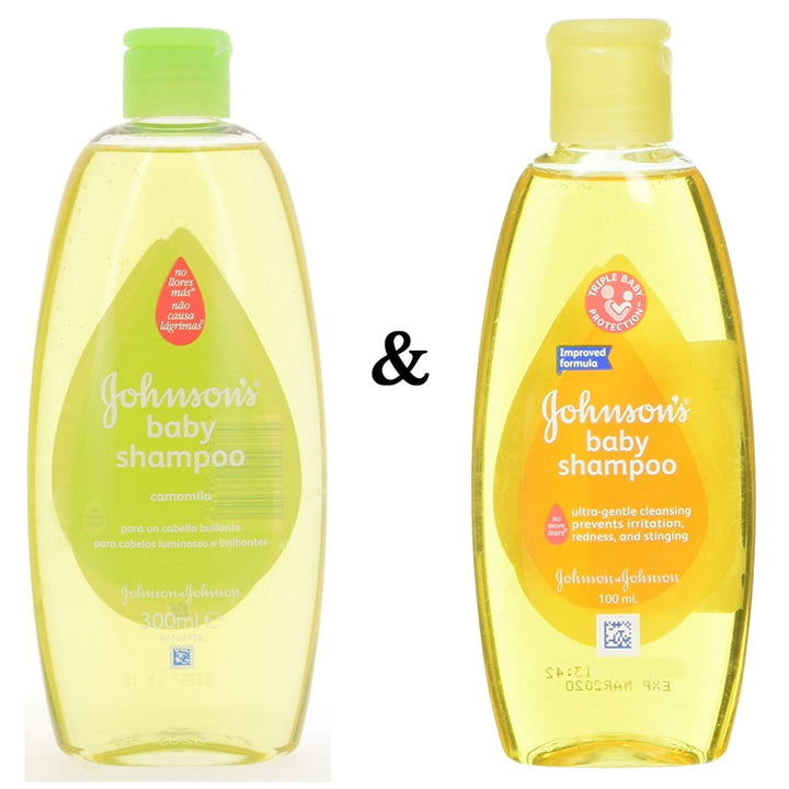 Johnsons Shampoo 300Ml Camomila and JandJ  Johnson Baby Shampoo 100 Ml By Johnson and Johnson Image 1