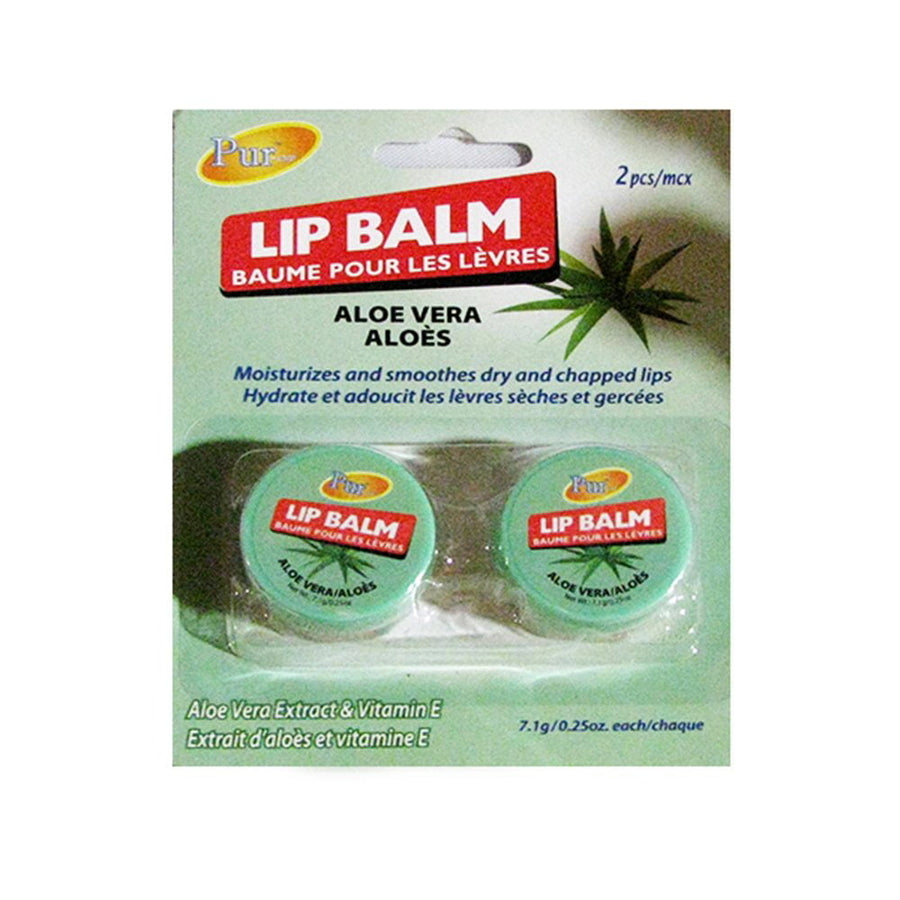 Lip Balm- Aloe Vera (2 In 1 Pack) (Pack of 3) By Purest Image 1
