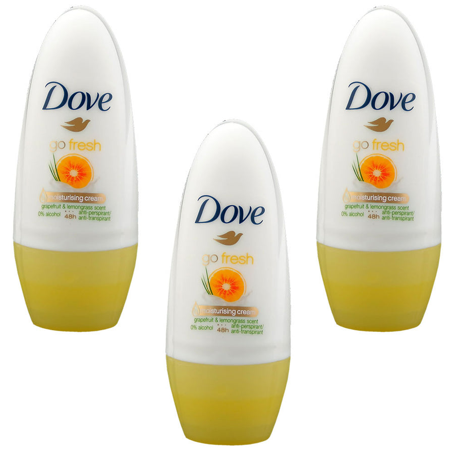 Dove Roll-on Stick Go Fresh Grapefruit 50 ml (Pack of 3) Image 1