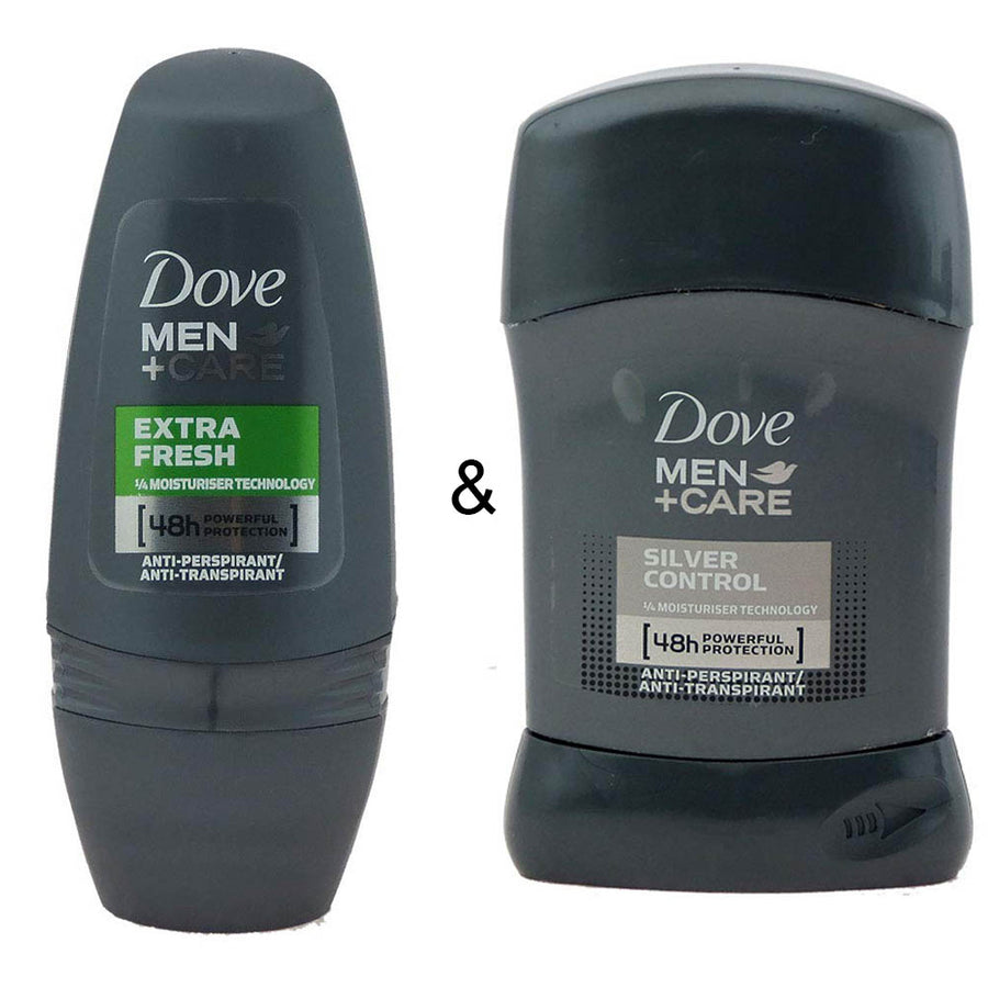 Roll-on Stick Extra Fresh 50 ml by Dove and Roll-on Stick Silver Control 50ml by Dove Image 1