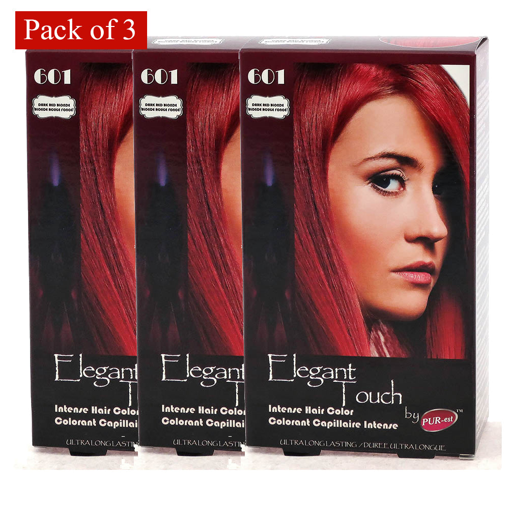 Hair Color Dark Red Blond 601 Elegant Touch By Purest (Pack Of 3) Image 1