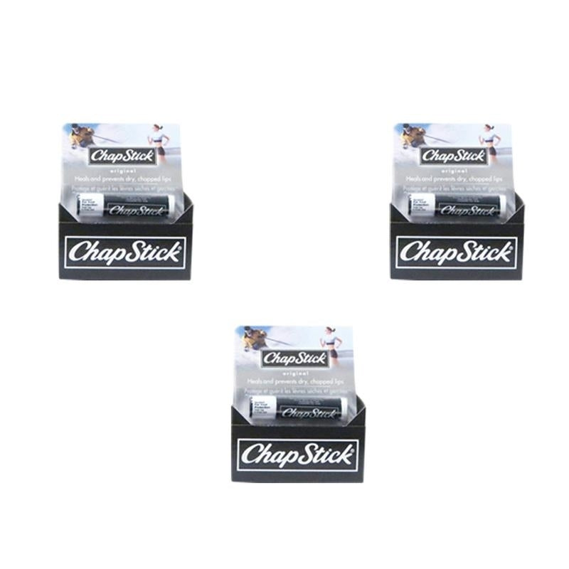 Chap Stick Lip Balm- Classic Original (4g) (Pack of 3) Image 1