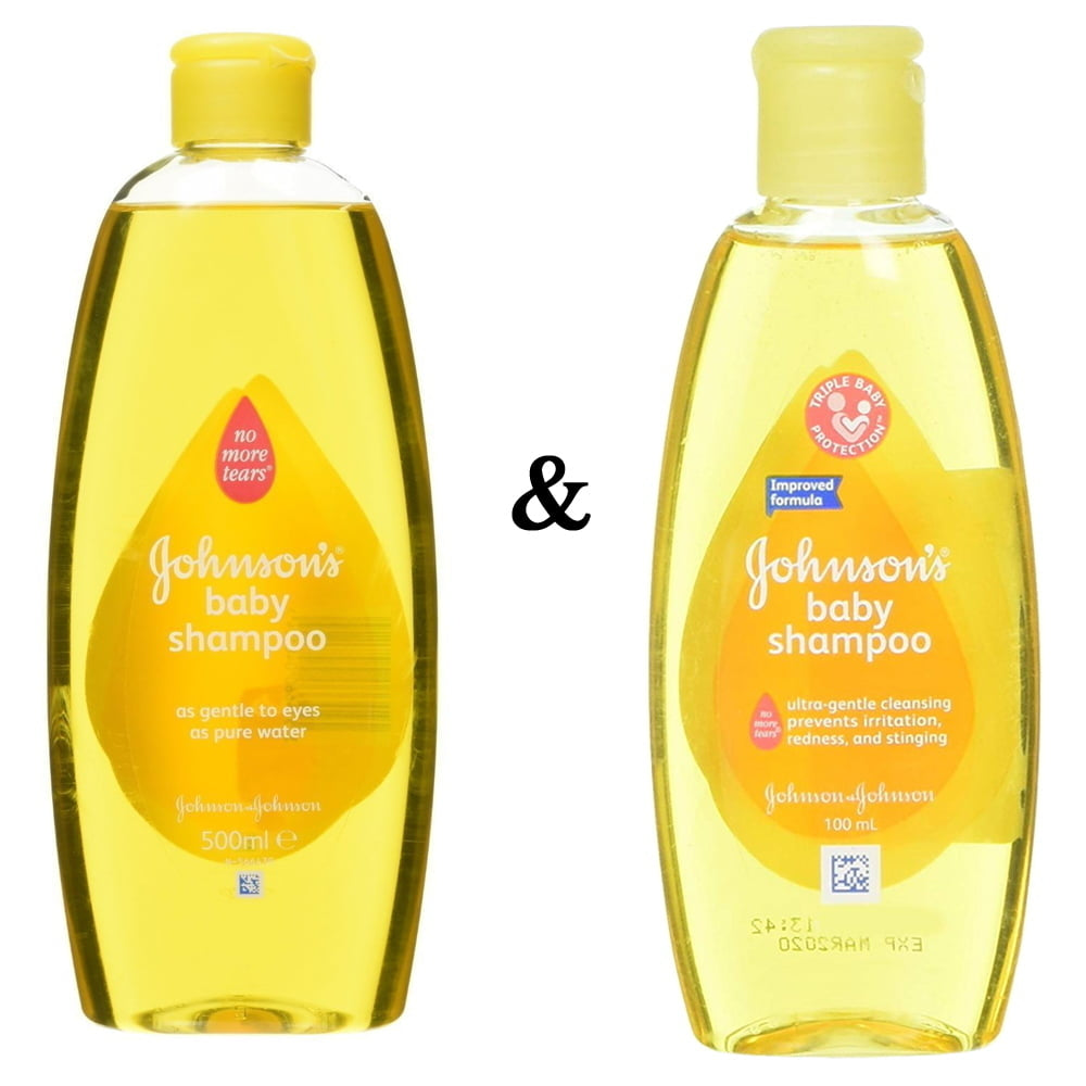 Johnsons Baby Shampoo Original 500Ml and JandJ  Johnson Baby Shampoo 100 Ml By Johnson and Johnson Image 1