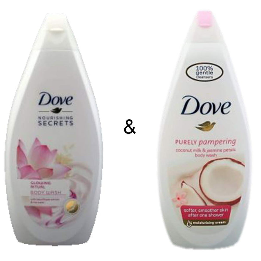 Body Wash Glowing Ritual 500 by Dove and Body Wash Coconut 750 by Dove Image 1