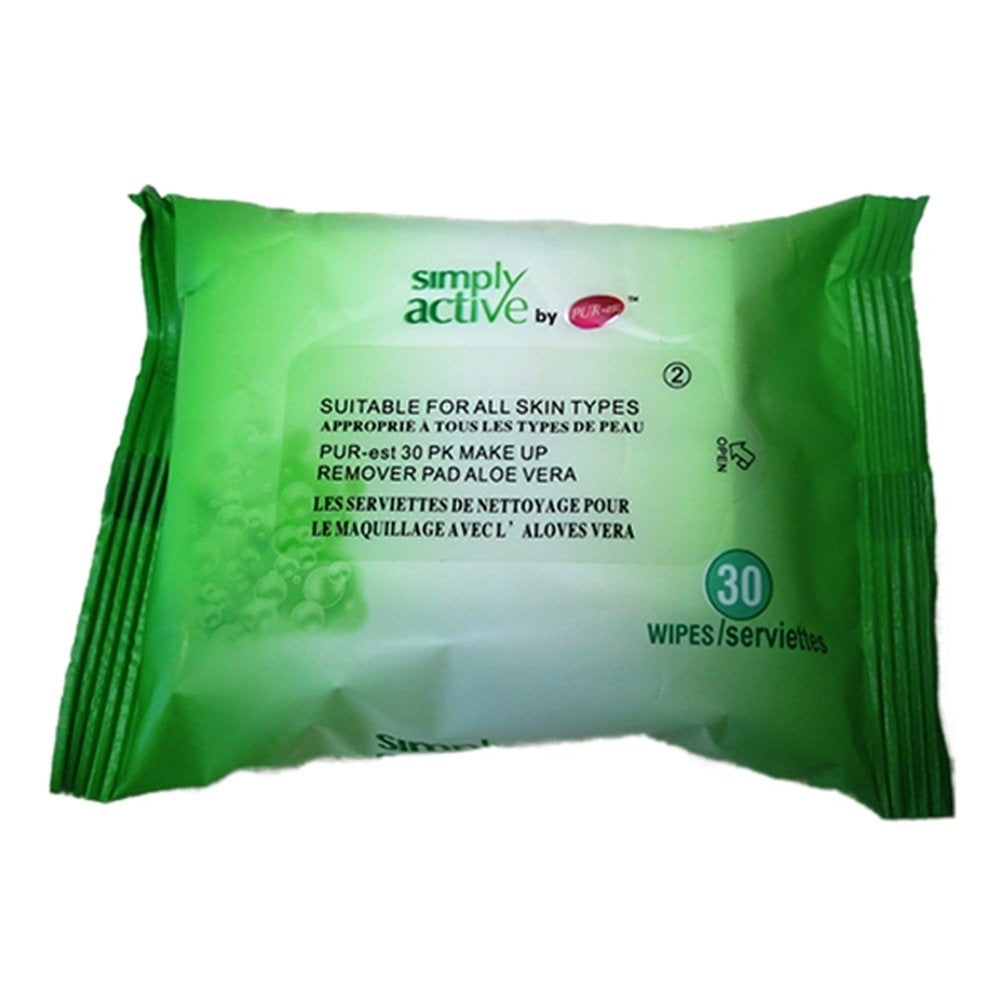 Purest (30 Wipes) Make Up Remover-Aloe Vera 308836 Image 1