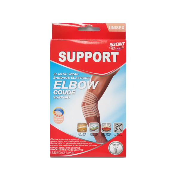 Instant Aid By Purest Elastic Wrap Elbow Support 312970 Image 1