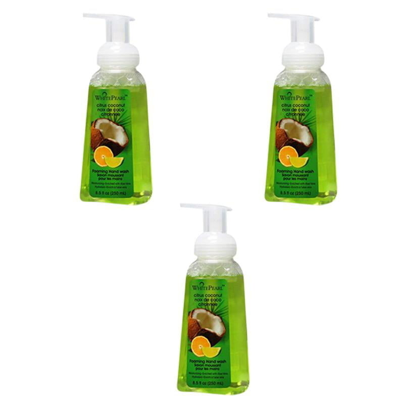 White Pearl Foaming Hand Wash With CitrusandCoconut(250ml) (Pack of 3) Image 1