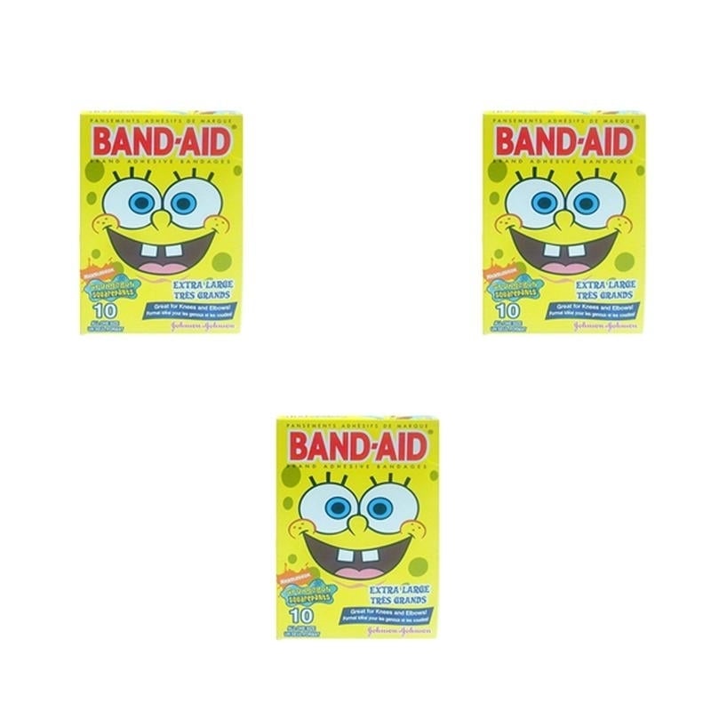 Johnson and Johnson Band-Aid- Sponge Bob (10 In 1 Pack) (Pack of 3) Image 1