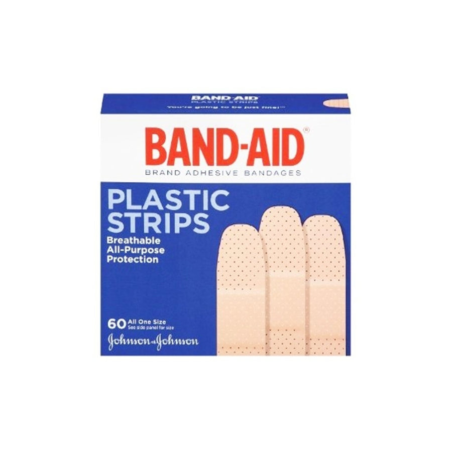 Johnson and Johnson Band-Aid- Plastic Strips (60 In 1 Pack) 056355 Image 1