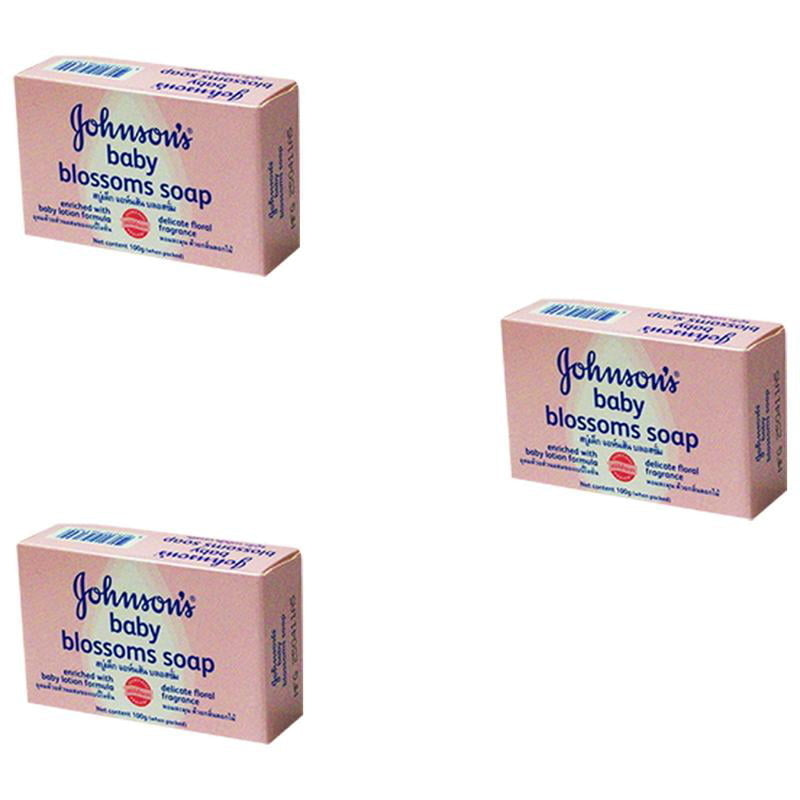 Johnsons Baby Blossoms Soap (100g Approx.) (Pack of 3) Image 1
