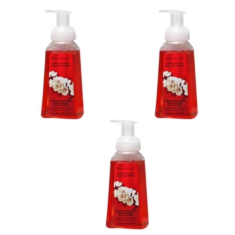 White Pearl Foaming Hand Wash With Cherry Blossom(250ml) (Pack of 3) Image 1