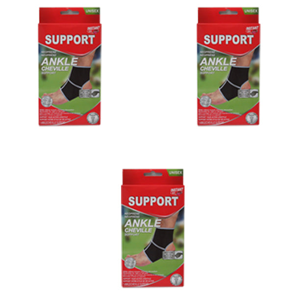 Instant Aid By Purest Ankle Support (Pack of 3) 312956 Image 1