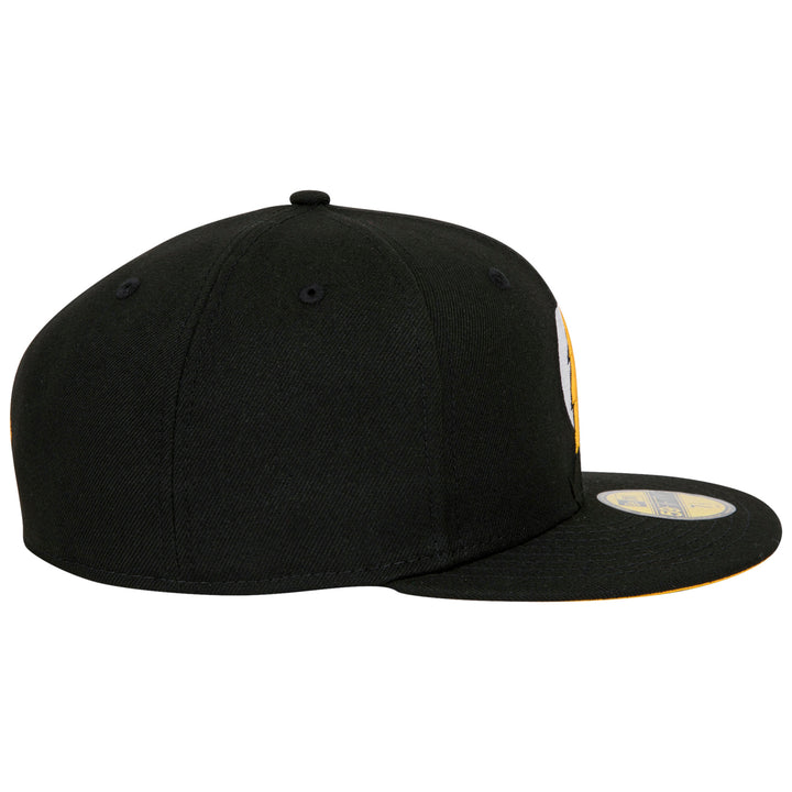 The Flash Logo DC Comics Black Colorway Era 59Fifty Fitted Hat Image 4