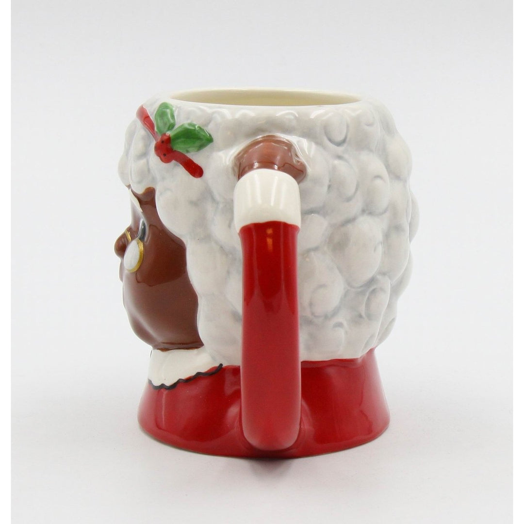 African American Mrs. Claus Ceramic Mug 14 oz Christmas Gift Mom Image 4