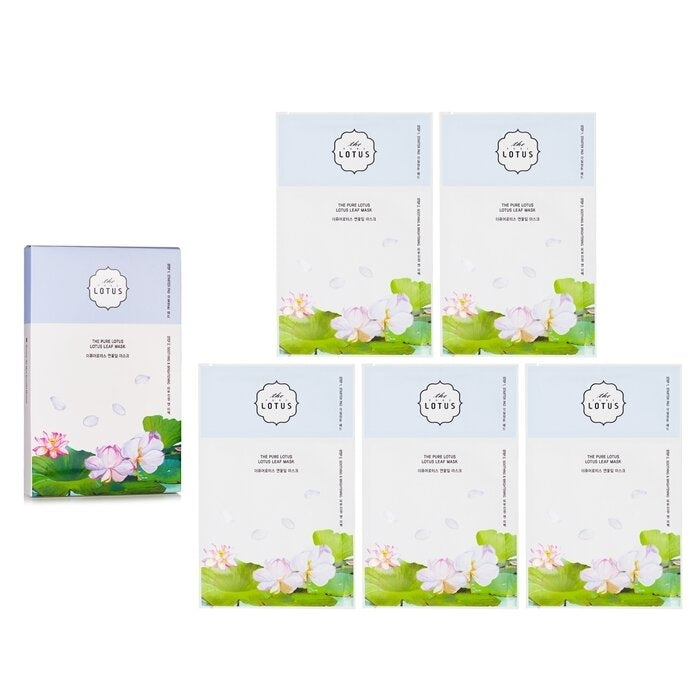 THE PURE LOTUS - Lotus Leaf Mask - Soothing and Brightening(5pcs) Image 1