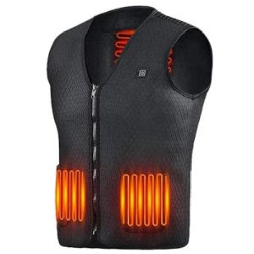 Heat Jacket Vest 3 Heating Gear Adjustable USB Heated Vest Warm Heat Coat Vest Image 2