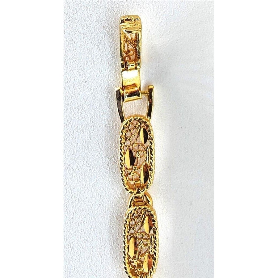 Gold Colored Metal Bracelet Image 1