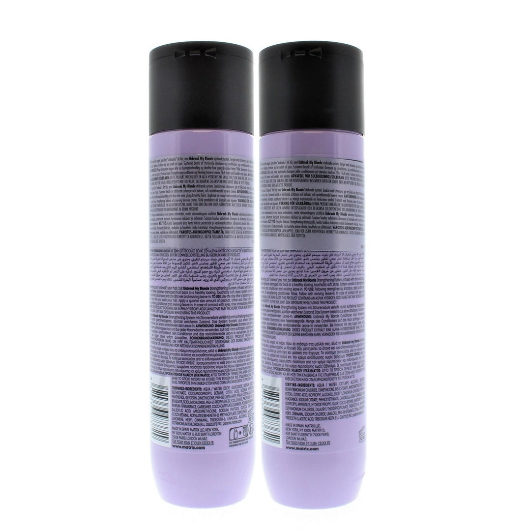 Matrix Total Results Unbreak My Blonde Citric Acid Shampoo and Conditioner 10.1oz/300ml Set Image 3