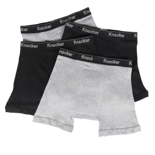 Knocker Mens 4 Pack of Boxer Briefs Underwear Image 1
