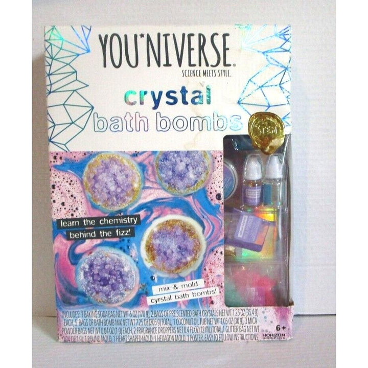 YOUniverse Crystal Bath Bombs, Mix & Mold Your Own Bath Bombs, Bath Crystals Image 2