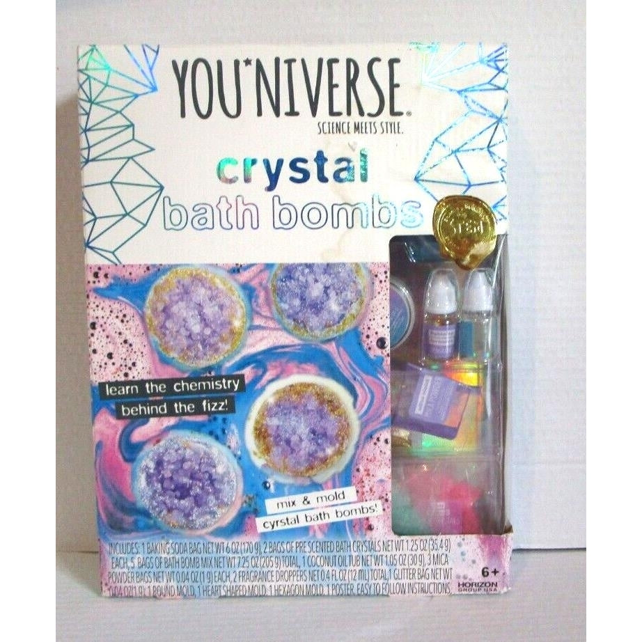 YOUniverse Crystal Bath Bombs Mix and Mold Your Own Bath Bombs Bath Crystals Image 2