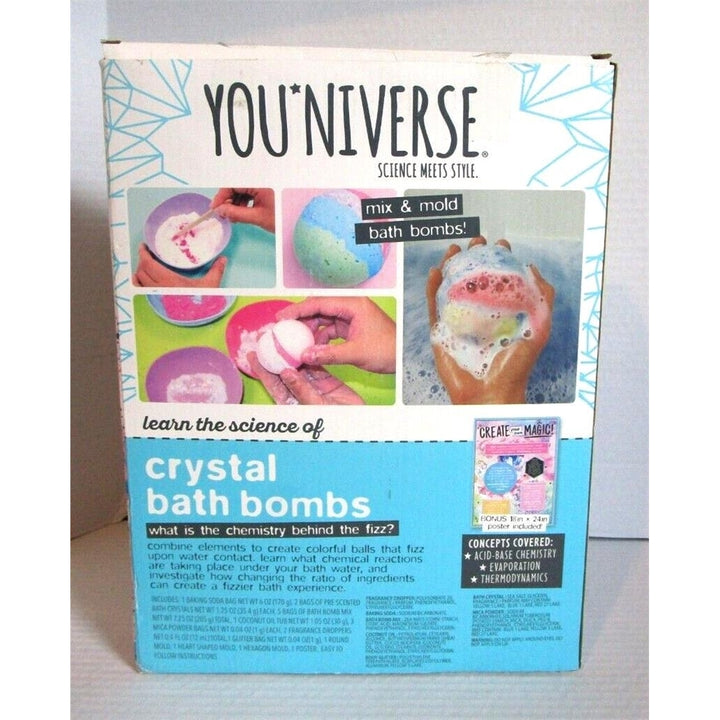 YOUniverse Crystal Bath Bombs, Mix & Mold Your Own Bath Bombs, Bath Crystals Image 4