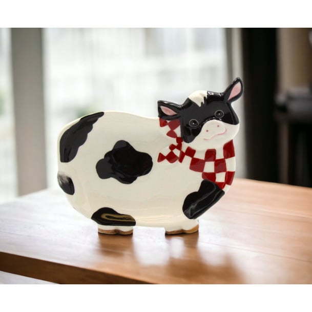 Ceramic Cow Candy Dish Set of 2 Image 1