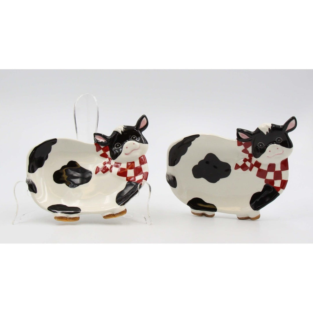 Ceramic Cow Candy Dish Set of 2 Image 3