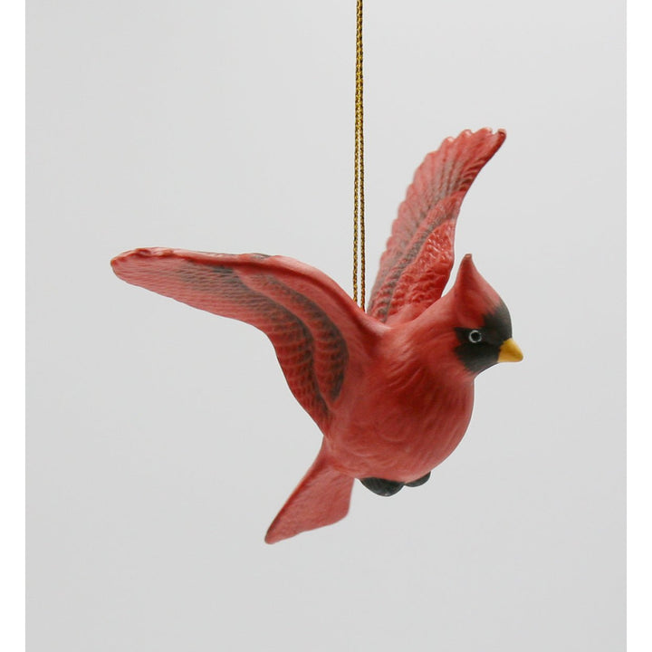 Ceramic Cardinal Bird Ornament 3.25 inches Vintage Image 4