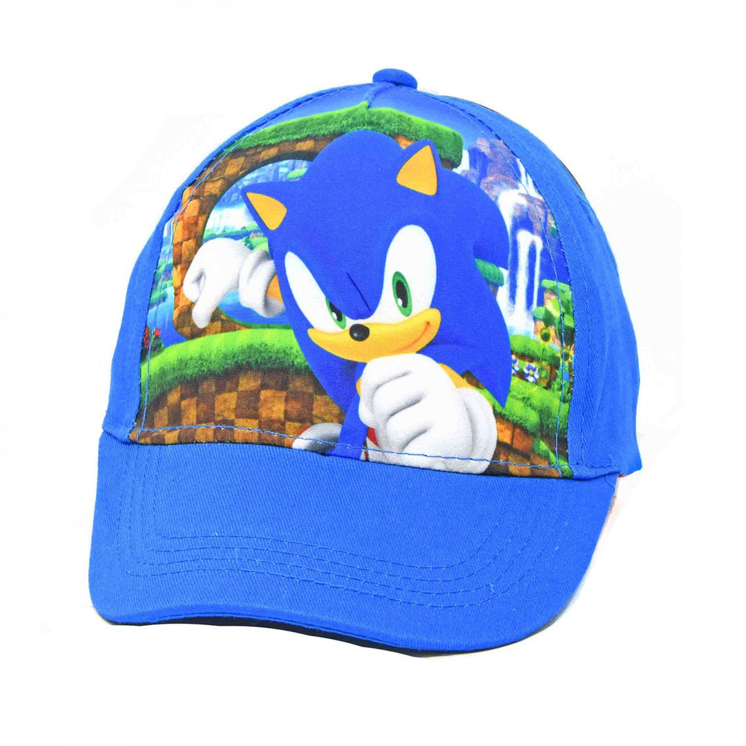 Sonic The Hedgehog Green Hill Zone Adjustable Kids Hat Image 1