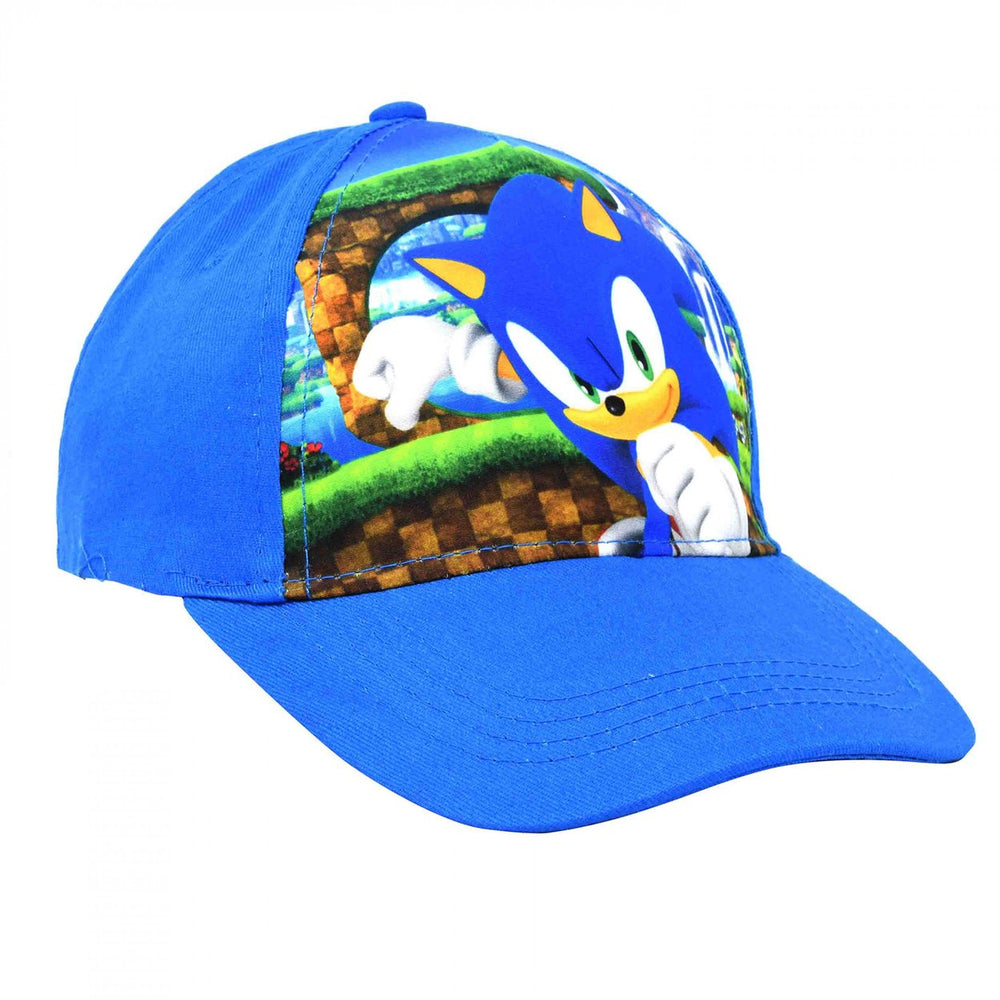 Sonic The Hedgehog Green Hill Zone Adjustable Kids Hat Image 2