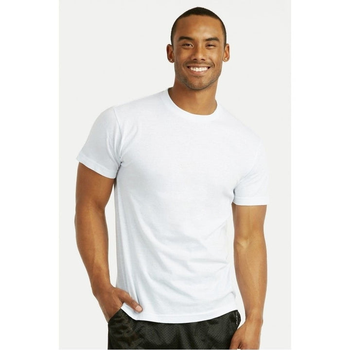 3-Pack Mens Spak 100 percent Cotton White T-Shirt Image 1