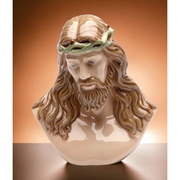 Ceramic Jesus Figurine 4.375in Image 2