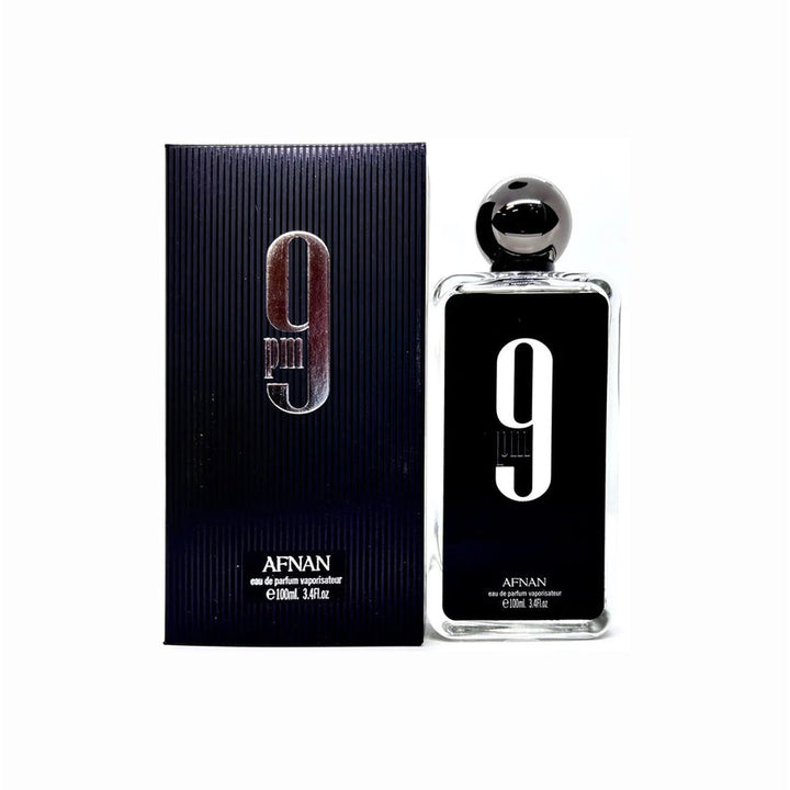 Afnan 9 PM Eau de Parfum Spray 3.4 oz Men Apple Cinnamon Vanilla Image 3