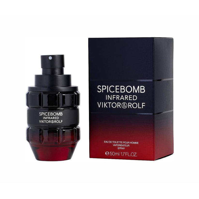 Viktor and Rolf Spicebomb Infrared Mens EDT Spray 1.7 oz Amber Spicy Fragrance Image 3