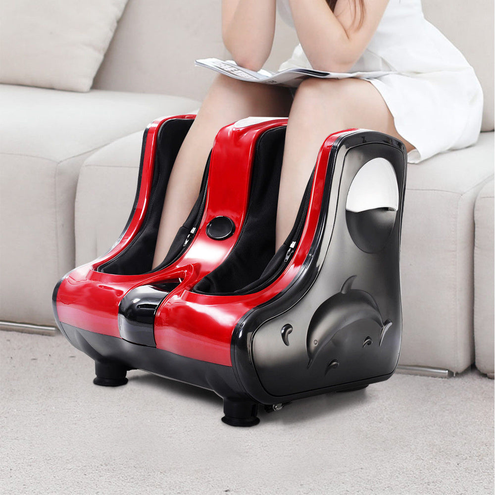 Shiatsu Kneading Rolling Vibration Heating Foot Calf Leg Massager Image 2