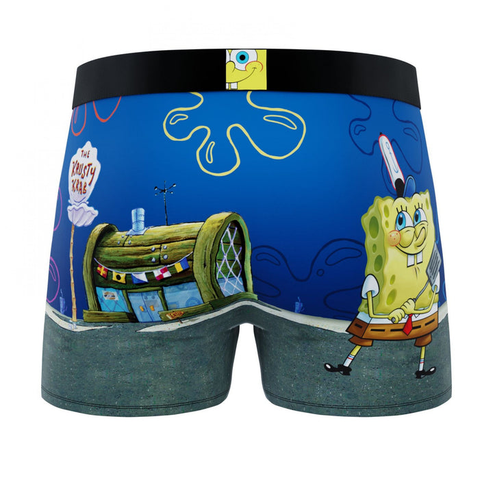 SpongeBob SquarePants The Krusty Krab Mens Crazy Boxer Briefs Shorts Image 3